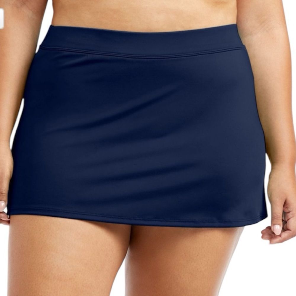 L.L. Bean BeanSport Swimwear Skirt Brief Lined Xtra Life Navy 20W